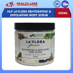 HLP LA'FLORA REHYDRATING & EXFOLIATING BODY SCRUB (300ML)